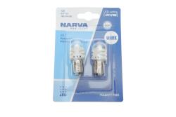 Автолампа P21/5W 12V 2.4/0.48W BAY15d LED (белая) (к-кт 2шт)