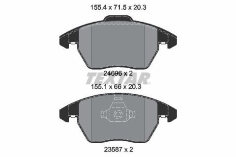 Колодки гальмівні (передні) Audi A1/Seat Ibiza/VW Polo 10- (Teves) Q+