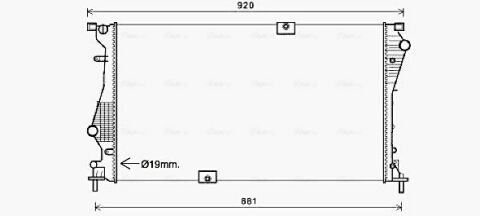 Радіатор охолодження NISSAN PRIMASTAR (2001) 2.0 DCI