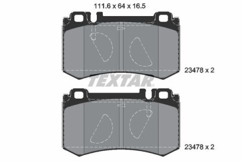 Колодки гальмівні (задні) MB E-class (W211) 02-10/S-class (W220/W221) 98-13 (Brembo) Q+