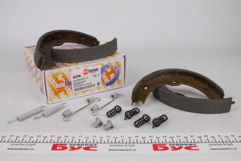 Колодки ручника MB Sprinter/VW Crafter 06- (180x25) (з пружинками) (4206)