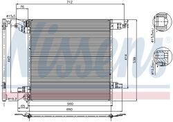 Радіатор кондиціонера MB M-class (W163) 98-05 M113/M112/M111/OM612