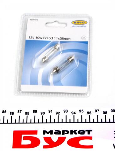 Автолампа C10W 12V 10W S8.5d (11x38mm) (блістер/2шт.) Автолампа C10W 12V 10W S8.5d (11x38mm) (блістер/2шт.)