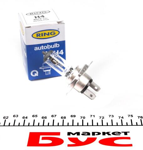 Автолампа H4 12V 60/55W P43t Standard (1шт)