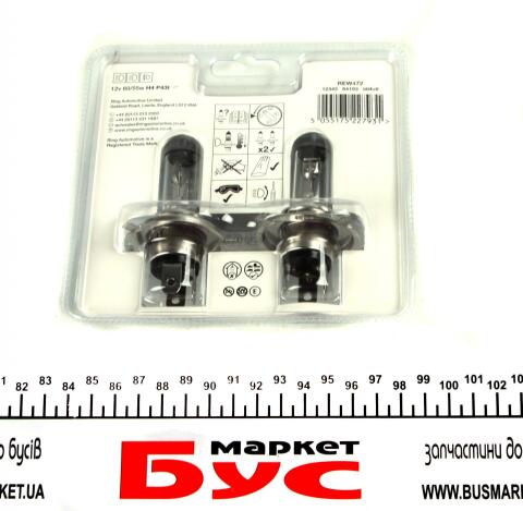 Автолампа H4 12V 60/55W P43t Standard (блістер/2шт) Автолампа H4 12V 60/55W P43t Standard (блістер/2шт)