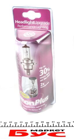 Автолампа H4 12V 60/55W P43t Xenon Plus +30% (блістер/2шт.) Автолампа H4 12V 60/55W P43t Xenon Plus +30% (блістер/2шт.)