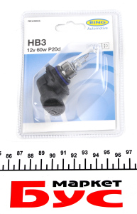 Автолампа HB3 12V 60W P20d Standard (блістер/1шт)