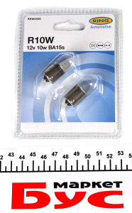 Автолампа R10W 12V 10W BA15s (SCC) Standard (блістер/2 шт.)