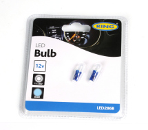 Автолампа T5 12V 1.2W W2x4.6d LED Blue (блістер/2 шт.)