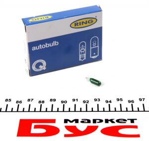 Автолампа W1.2W 12V 1.2W W2x4.6d (без цоколя, зелена)