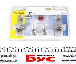 Комплект лампочок H7 12V (H7, P21/5W, P21W, W5W, W5W,запобіжник 10A)