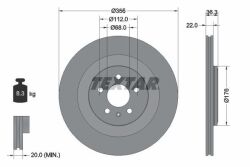 Диск тормозной (задний) Audi A6/A7 Sportback/A8 10-18 (356x22) PRO Диск тормозной (задний) Audi A6/A7 Sportback/A8 10-18 (356x22) PRO