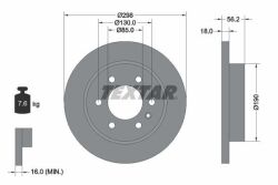 Диск тормозной (задний) MB Sprinter (907.910) 211-519 CDI 18-(298x18) PRO Диск тормозной (задний) MB Sprinter (907.910) 211-519 CDI 18-(298x18) PRO