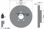 Диск тормозной (передний) Nissan Almera/Primera/X-Trail 01-13 (280x28) PRO, фото 2 - интернет-магазин Auto-Mechanic