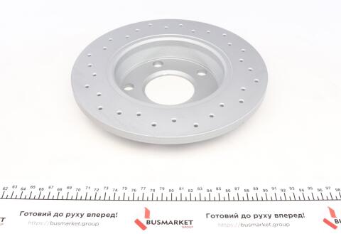 Диск тормозной (задний) Audi A4 00-08 (255x12) (с покрытием) (с отверстием) (полный)