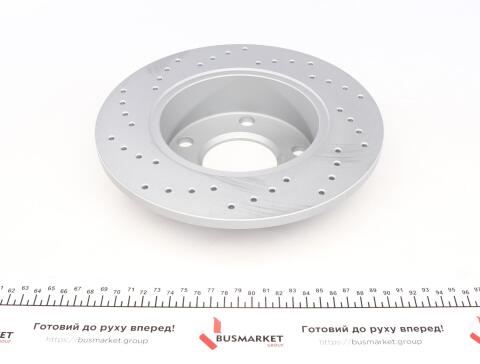 Диск гальмівний (задній) Audi A6 97-05 (245x10) (з покриттям) (з отвором) (повний)