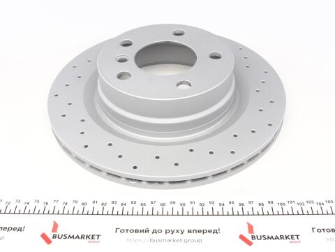 Диск тормозной (задний) BMW 1 (F20/F21)/3 (F30/F31)/4 (F32/F36) 11-(300x20) (с отверстиями) (вент.)