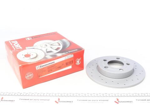 Диск гальмівний (задній) Skoda Octavia/VW Golf IV 98-05 (239x9) (з покриттям) (з отворама) (повний)