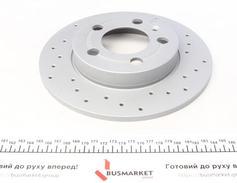Диск гальмівний (задній) Skoda Octavia/VW Golf IV 98-05 (239x9) (з покриттям) (з отворама) (повний)
