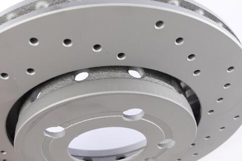 Диск гальмівний (задній) VW Golf IV/Bora 98-06 (256x22) (з покриттям) (з відвертаннями) (вент.)