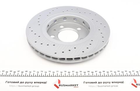 Диск гальмівний (задній) VW Golf IV/Bora 98-06 (256x22) (з покриттям) (з відвертаннями) (вент.)