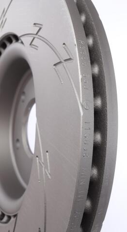 Диск тормозной (передний) Audi A4/A6 07-(R) (345х30) (с покрытием) (с прорезью) (вент.)