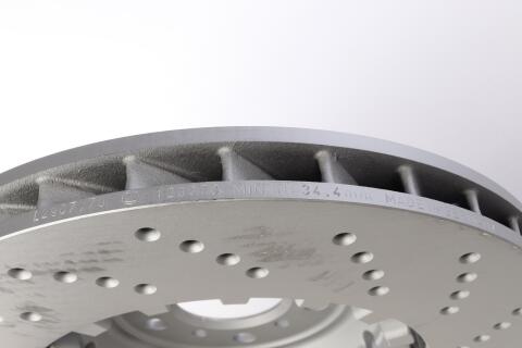 Диск тормозной (передний) BMW 5 (F10)/6 (F12/F13) 10- (400x36) (L) (с покрытием) (с отверстиями) (вент)