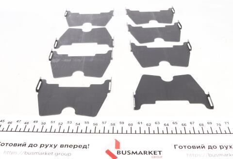 Колодки гальмівні (передні) Audi A4/A5/A6/VW Phaeton 02-17 (Brembo) (з датчиком) (95.5x74x16.4)