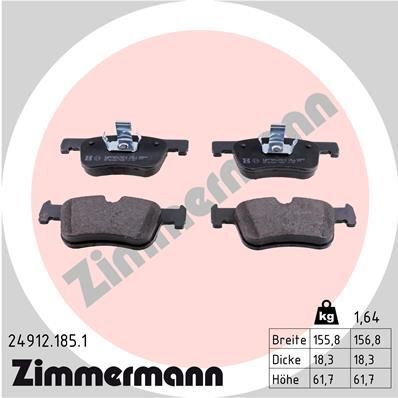 Колодки гальмівні (передні) BMW 1 (F20)/3 (F30)/4 (F32) 10- (Bosch)