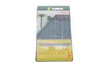 Набір свердл HSS-R Ø1-10 мм 10 од.