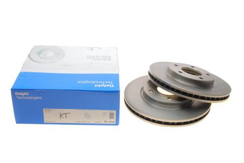 Диск гальмівний (передній) (к-кт 2шт) Mitsubishi Lancer 08- (276x26) (з покрит.) (вент.)