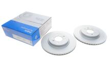 Диск гальмівний (передній) (к-кт 2шт) Hyundai i20 15-/Kia Rio III/IV 11- (280x22) (з покриттям) (вент.)