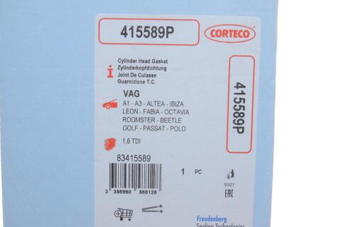 Прокладка ГБЦ VW Caddy 1.6TDI 10- (1 метка) (1.55mm) Прокладка ГБЦ VW Caddy 1.6TDI 10- (1 метка) (1.55mm)