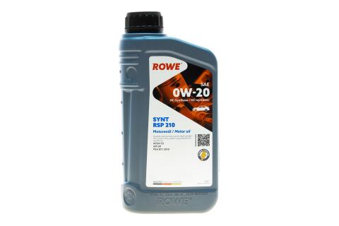 Олива 0W20 HIGHTEC SYNT RSP 210 (1L) (ACEA C5) (API SP) PSA B71 2010