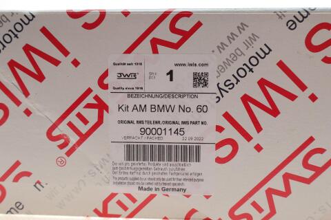 Комплект ланцюга ГРМ BMW 3 (E90/E91/E92/E93/F30/F80/F31) (N57 D30) 05- (72 ланок) (симплекс) (з покриттям TRITAN®)