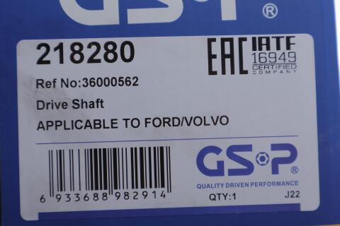Піввісь (передня) Ford Focus 2.0 TDCi/Volvo S40/V50 04-12 (R) (36x26x918) Піввісь (передня) Ford Focus 2.0 TDCi/Volvo S40/V50 04-12 (R) (36x26x918)