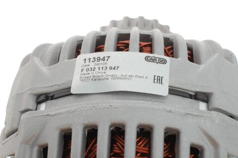 Генератор VW T5 2.5TDI 03-09 (14V/180A) = 113947 Генератор VW T5 2.5TDI 03-09 (14V/180A) = 113947