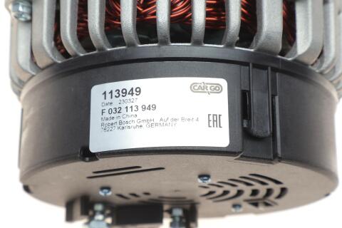 Генератор MB Atego 98-04 OM906/Renault Megane 1.9 dCi 05-09 (14V/150A) = 113949 Генератор MB Atego 98-04 OM906/Renault Megane 1.9 dCi 05-09 (14V/150A) = 113949