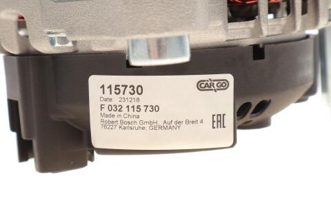 Генератор VW Amarok/Crafter/T5 2.0 TDI 09-19 (14V/140A) = 115730 Генератор VW Amarok/Crafter/T5 2.0 TDI 09-19 (14V/140A) = 115730