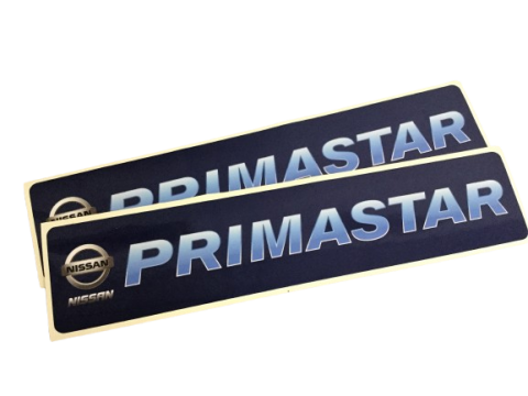 Наклейки на поріжки NISSAN PRIMASTAR 2 шт (СИНІ) Nissan Primastar 01->14 Наклейки на поріжки NISSAN PRIMASTAR 2 шт (СИНІ) Nissan Primastar 01->14