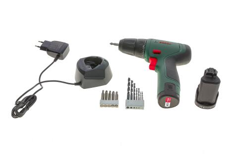 Шуруповерт аккумуляторный EasyDrill 1200 (12V) с комплектом бит и сверл.
