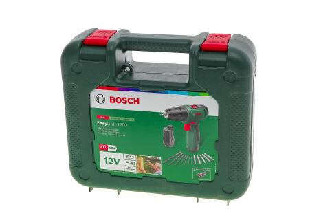 Шуруповерт аккумуляторный EasyDrill 1200 (12V) с комплектом бит и сверл.