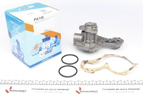 Помпа води Audi 80/100/VW Golf I/Jetta I/Passat/T2/T3 1.3-1.7/1.6D/TD 72-92 (B/B) (6лоп)