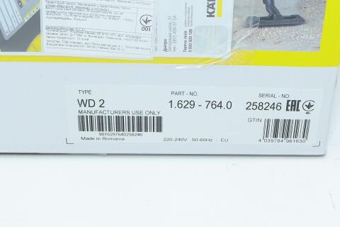 (заменено на 1.628-009.0) пылесос для сухой/влажной уборки WD 2 Cartridge Filter Kit (1000Вт) (заменено на 1.628-009.0) пылесос для сухой/влажной уборки WD 2 Cartridge Filter Kit (1000Вт)