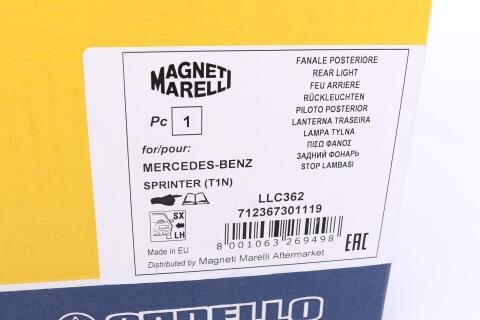 Ліхтар задній MB Sprinter (901-904) 95-06 (L)
