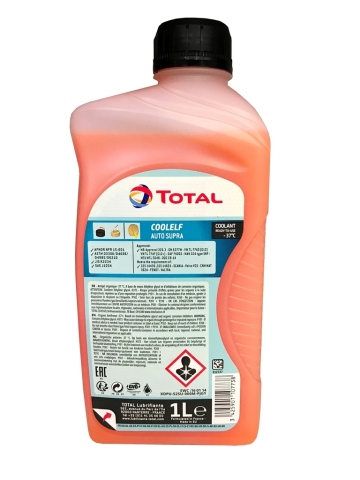 Антифриз TOTAL G12+ Coolelf Auto Supra -37C, 1 літр Антифриз TOTAL G12+ Coolelf Auto Supra -37C, 1 літр