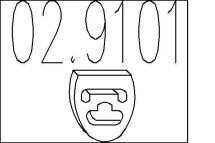 Монтажне кільце вихлопної системи (D (внутр.) - 47 мм; D (наружн.) - 57 мм; Висота - 10 мм)