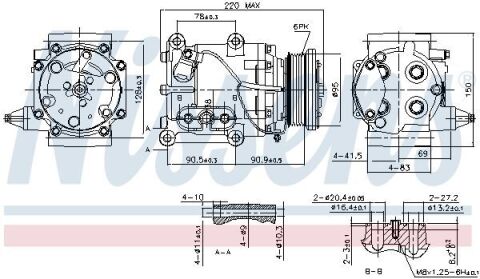 Компресор FORD MONDEO II (GD) (96-) 1.8 i 16V