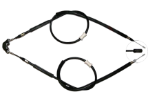 Трос ручного гальма задній Combo 01- (барабан) (1235/1040x2)