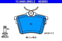 Комплект тормозных колодок, дисковый тормоз